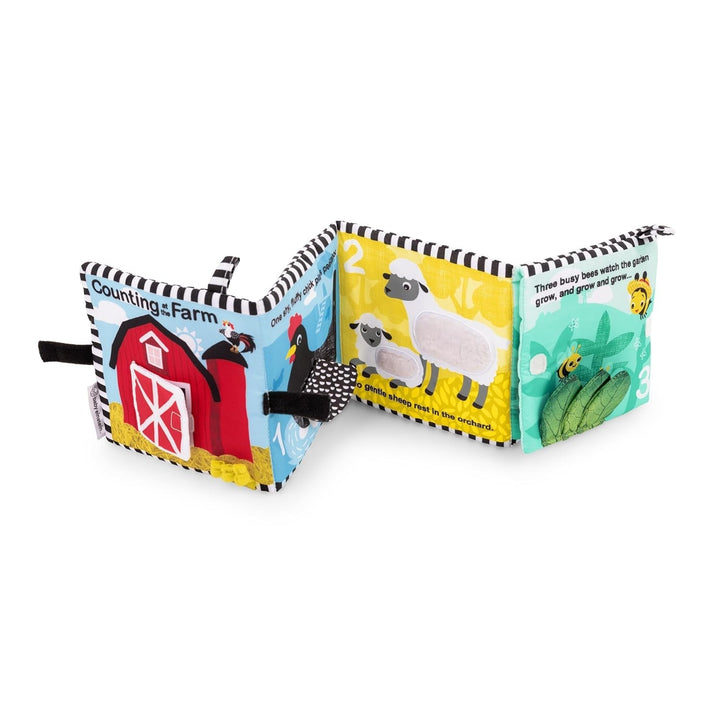 Baby Einstein, inel de dentiție care răcorește și calmează, ușor de prins, cu o suprafață texturată