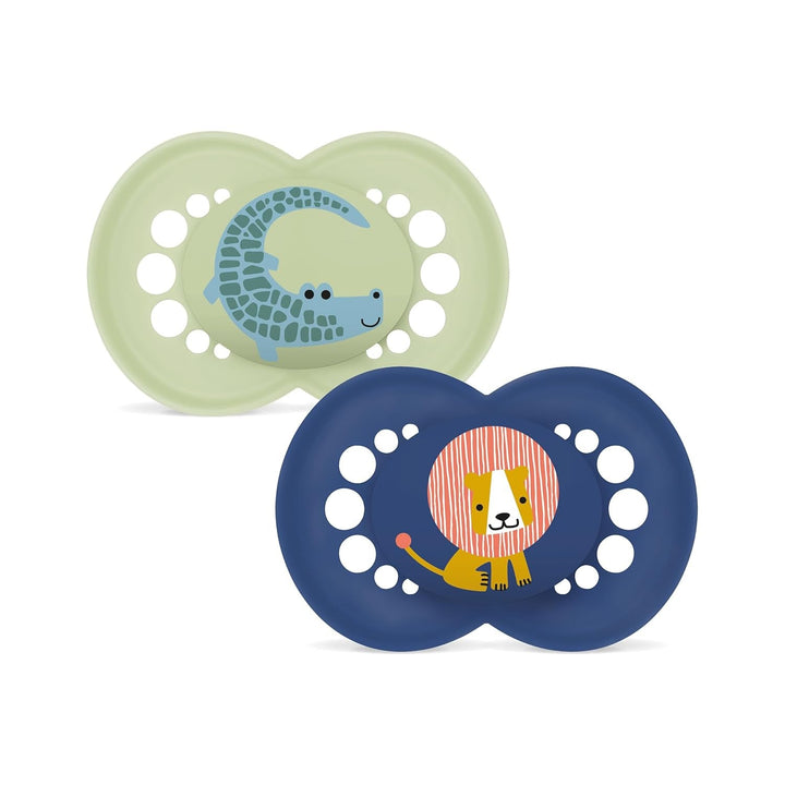 Suzetă MAM Original | Suzetă din latex | 0-6 luni | Suzetă pentru bebeluși potrivită pentru alăptare | Recomandată de moașe | Rezistent la mușcături | Latex de cauciuc natural | Oaie/Iepure | Pachet de 2