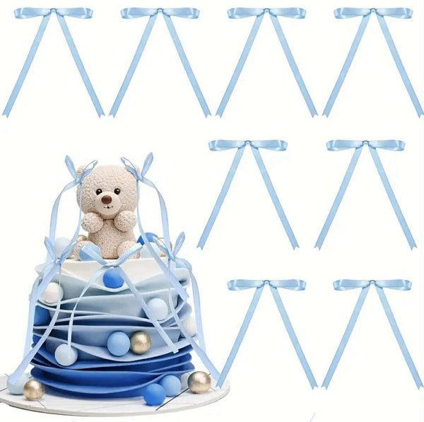 Set elegant de 10 decoratiuni necomestibile, fundita bleu