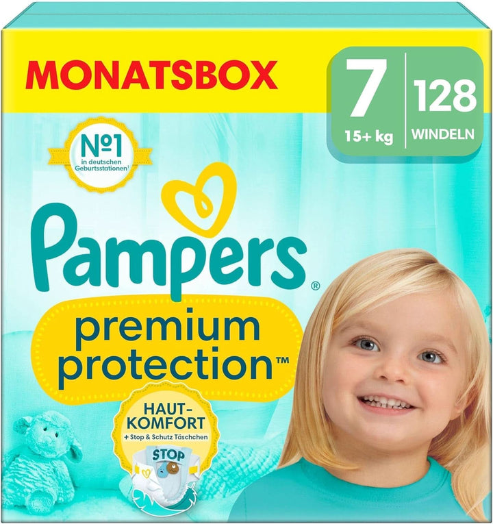 Pampers Baby Nappies mărimea 4, Premium Protection, Nappies, 174 buc. , 9Kg - 14Kg Mama si Copilul Naty Shop 7 (128 buc) Premium Protection
