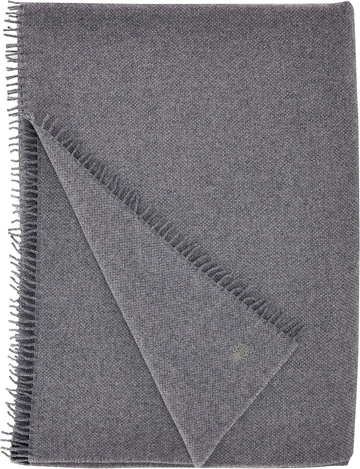 Pătură Must Relax - Pătură din lână - Plaid de înaltă calitate din lână nouă pură cu franjuri - 130X190 Cm - 310 Rose - De la "Zoeppritz since 1828" Paturi si Cuverturi 'zoeppritz since 1828' 940 Gri mediu Mel. 130X190Cm