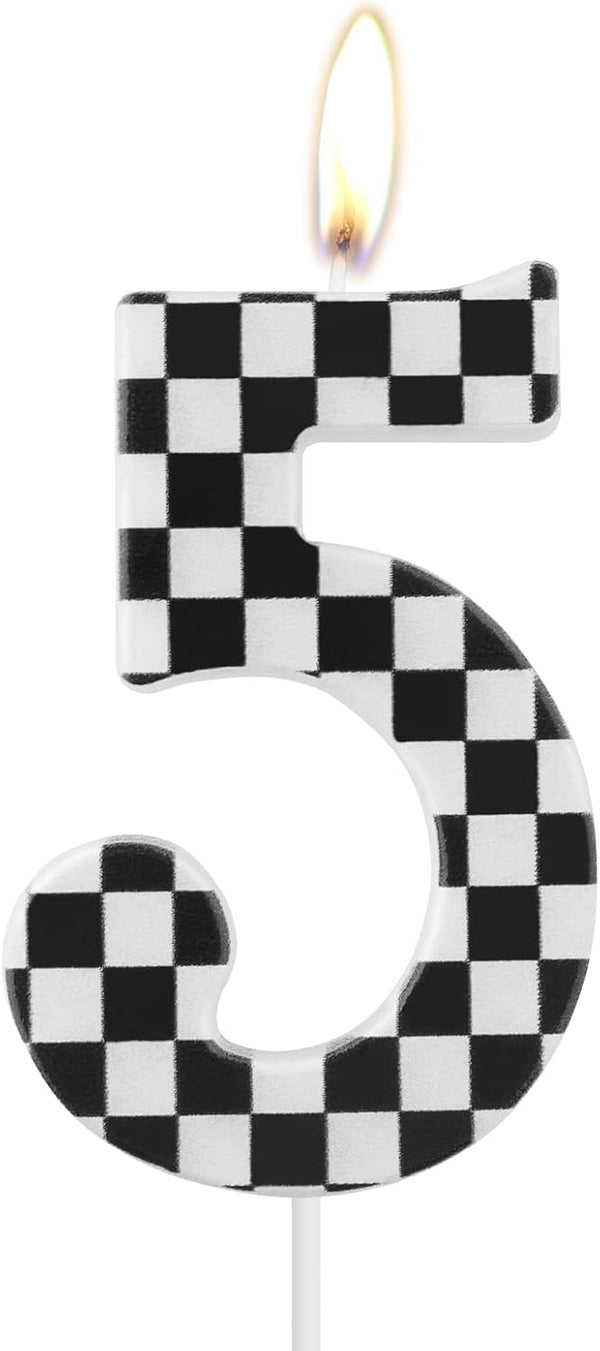 Lumanare de aniversare, cifra 5,  5,5cm