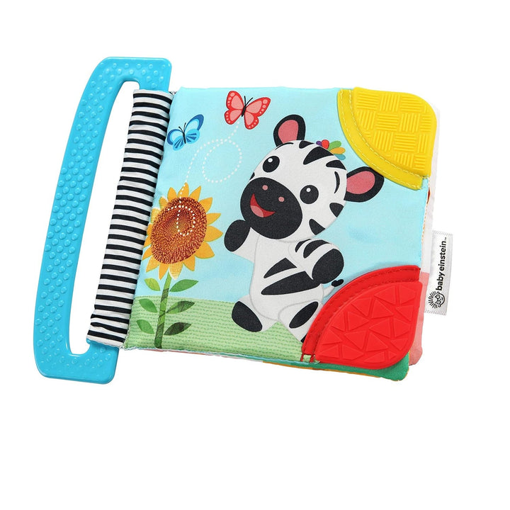 Baby Einstein, inel de dentiție care răcorește și calmează, ușor de prins, cu o suprafață texturată