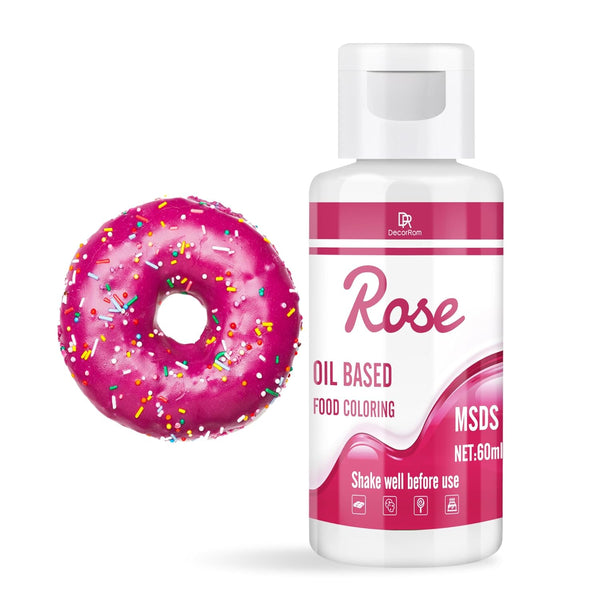 Colorant alimentar solubil în grăsimi pentru ciocolată, 60 ml, rose