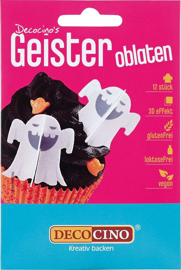 DECOCINO Halloween, vafe comestibile sub forma de stafie cu efect