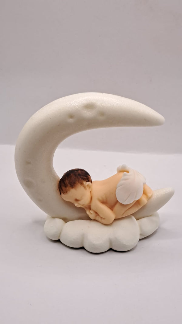 Decoratiuni pasta de zahar, Bebe, semiluna