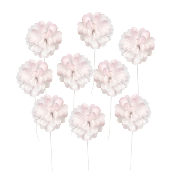 Decoratiuni din vafe comestibile, flori roz nr 2