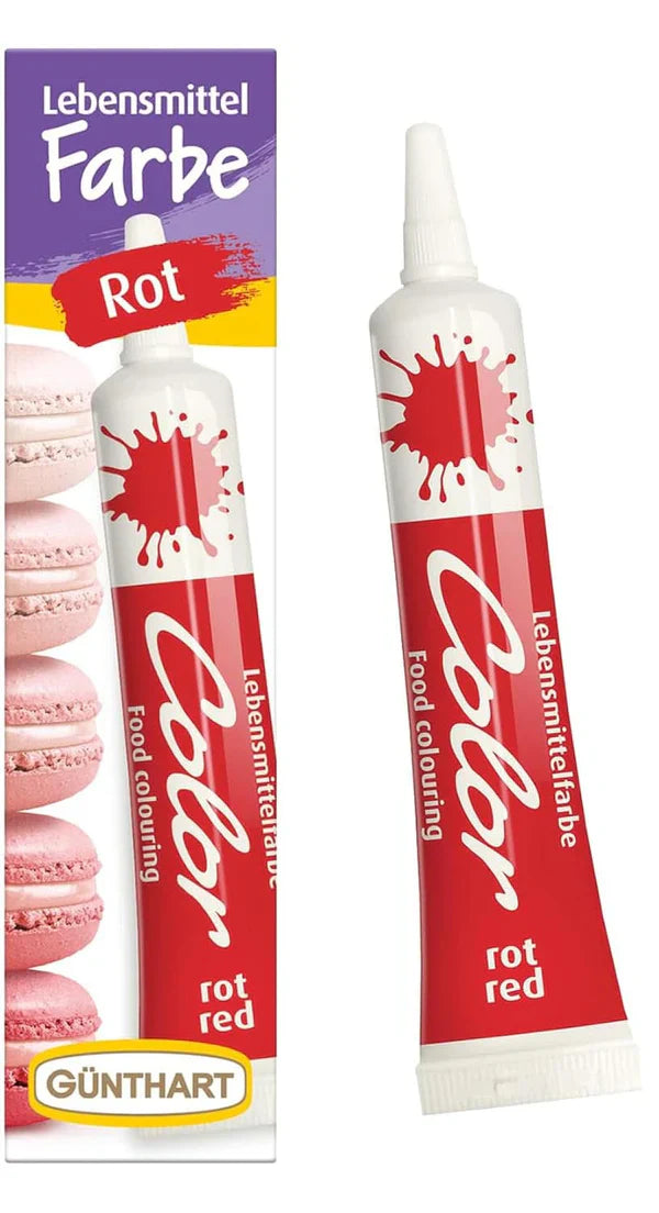 Günthart Backdecor 20 grame, Rosu, ideal pentru colorarea glazurii