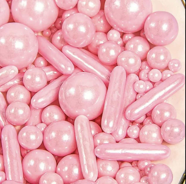 Sprinkles roz, dimensiuni mixte, 85g