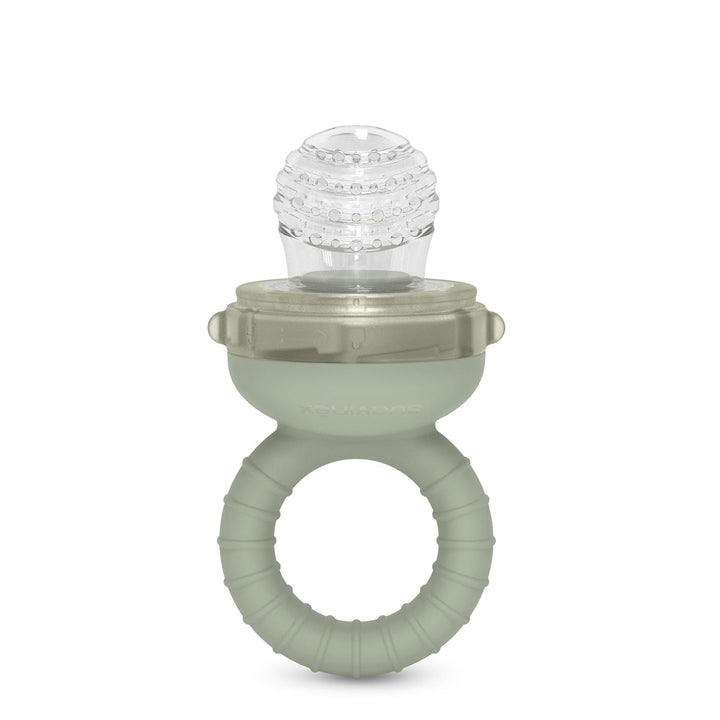 Ronțăitorul Suavinex pentru bebeluși, protecție anti-sufocare, calitate alimentară, silicon, cu capac, ușor de curățat, potrivit pentru mașina de spălat vase și congelator, calmează gingiile, de la 6 luni, verde