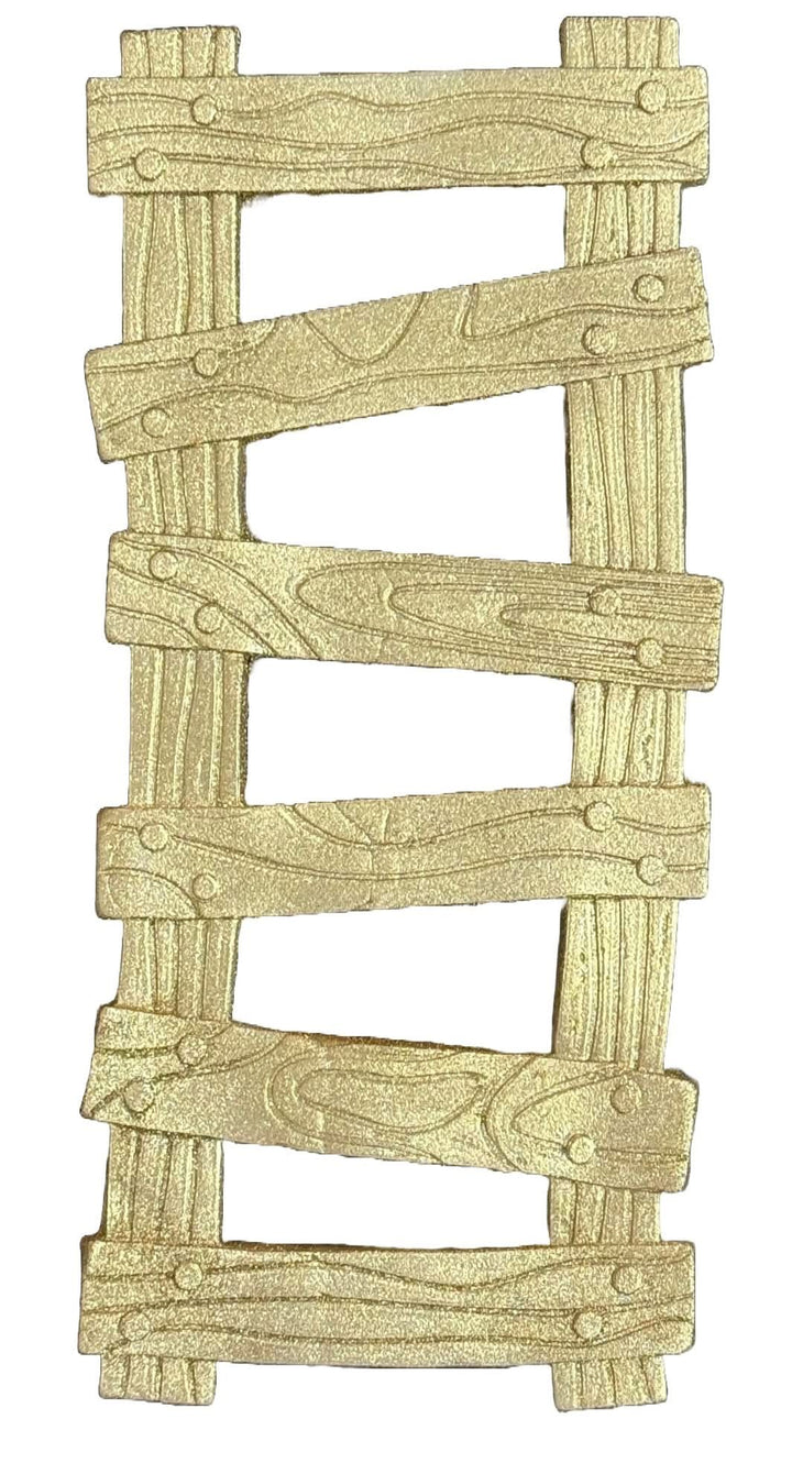 Decoratiune comestibila din zahar, Scara aurie Decoratiuni din Pasta de Zahar Nati Shop