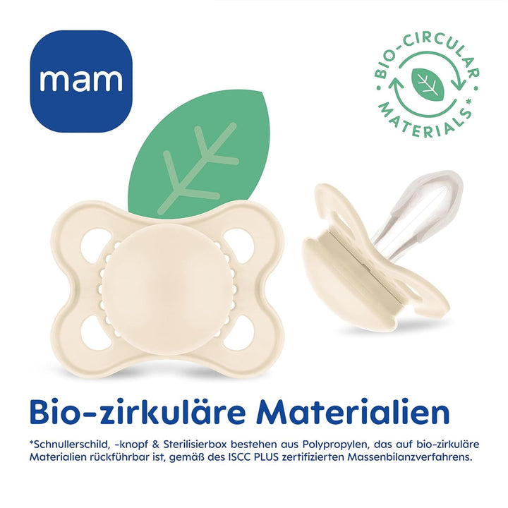 Suzetă MAM Original Night | 0-6 luni | Suzete care strălucesc în întuneric pentru nou-născuți | Acceptare 94% | Potrivite pentru alăptare | Suzete recomandate de moașe | Silicon SkinSoft | Lalea/Stea | Pachet de 2