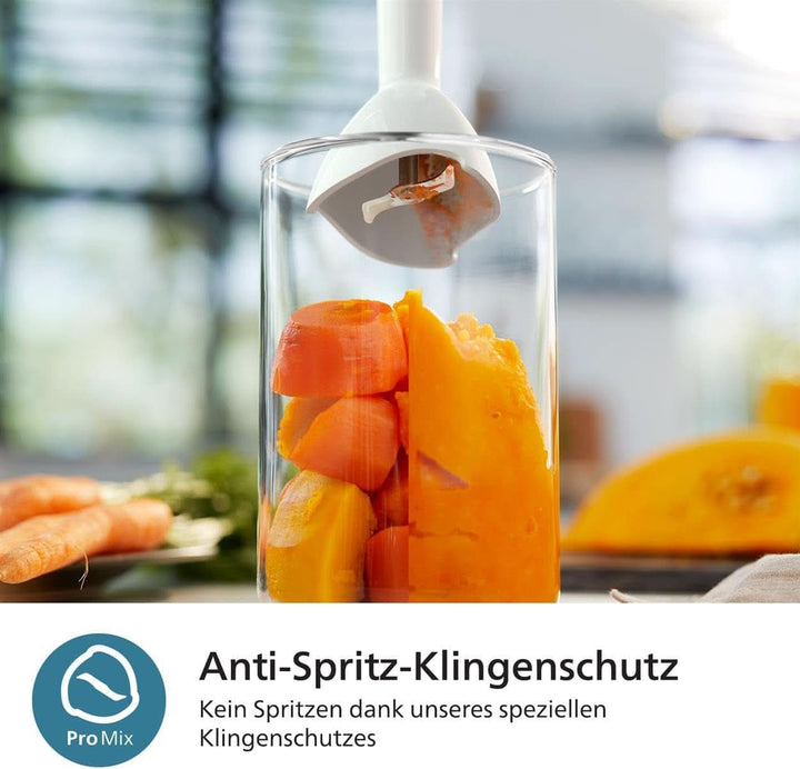 Philips 5000-Serie Stabmixer - 1200W Leistung. Promix-Technologie. Led-Geschwindigkeitsanzeiger. Stufenlose Geschwindigkeitseinstellung. Kompaktes Design. Leicht Zu Reinigen. Schwarz (HR2681/00) Bucatarie Naty Shop