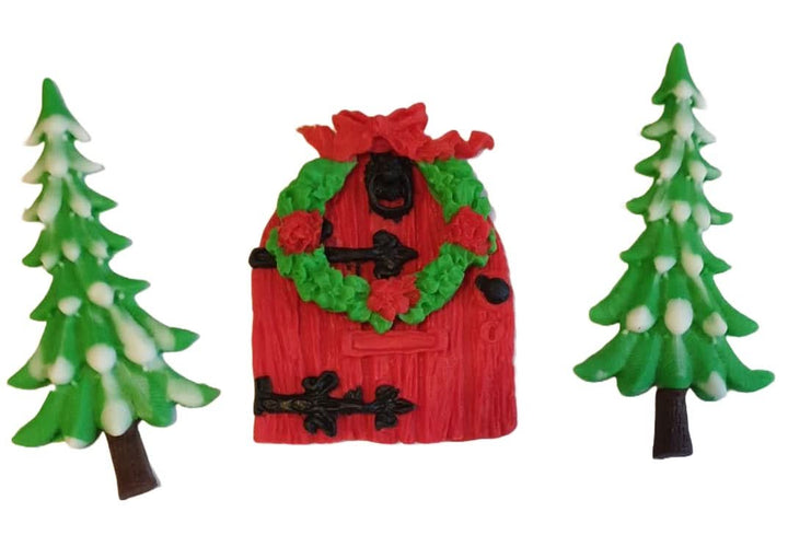 Set decoratiuni din zahar, Craciun Decoratiuni din Pasta de Zahar Nati Shop